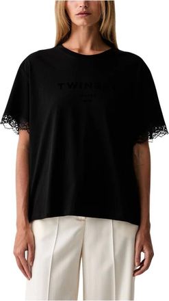 Twinset Mujer, Camisetas, Negro, Talla: M