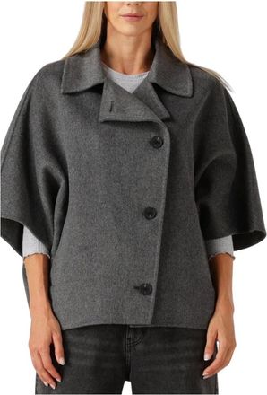 Arma Jassen, Dames, Grijs, M, Wol, Avy Cape