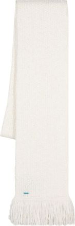 Alanui Finest chunky-knit scarf - women - Silk/Cashmere - One Size - White
