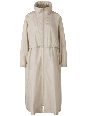 Herno concealed-hood trench coat - Neutrals