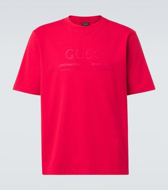 Gucci Logo cotton-blend jersey T-shirt