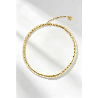 Classicharms Madison Gold Layered Pearl Necklace at Nordstrom
