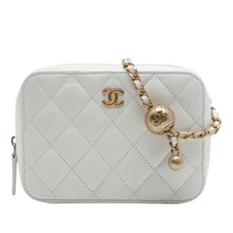 Chanel Pre-owned Camera Bag - Dames - Pre-owned - Wit - Maat: ONE Size Leer