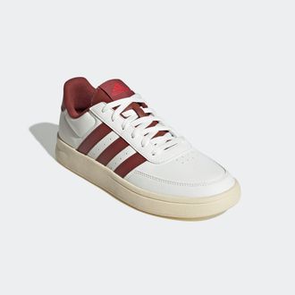 adidas Sneaker ADIDAS SPORTSWEAR BREAKNET 2.0, Herren, Gr. 37, weiss (core wei&szlig;, preloved ruby, pure ruby), Synthetik, Schuhe Sneaker