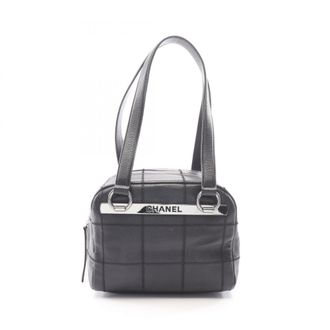 Chanel Black Grained Calfskin Handbag Tote Bag (Pre-Owned)