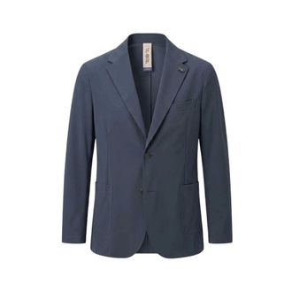 Bob Heren, Jassen, Blauw, Maat: M Leer