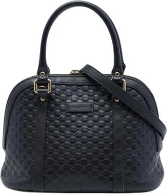 Gucci Borsa Pre-owned in Pelle Impunturata - - Pre-owned - Donna - Nero - ONE SIZE