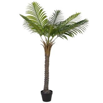 Wanderlust Deco Arbol Kwai Verde Decorativo Artificial Con 9 Hojas Verde 89x89x150