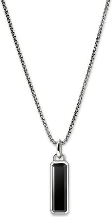 John Hardy Collana con pendente in onice nero - Argento