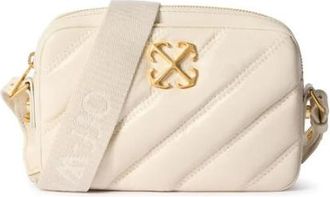 Off-white Gesteppte Kameratasche in gebrochenem Wei&szlig; S