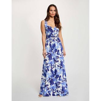Morgan Bedrukte maxi-jurk met V-hals