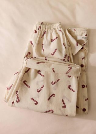 Mango Pantaloni pigiama stampa bianco sporco - Home - 2-3 anni - MANGO HOME