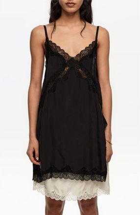Bimba & Lola Long Lingerie Top in Washed Black at Nordstrom, Size Medium