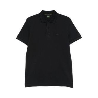 HUGO BOSS Hugo, Polo Shirts, male, Blue, Size: 2XL Midnight Blue Ribbed Trim Sweater
