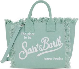 MC2 Saint Barth Vanity Tote Bag - Dames - Shoppers - Groen - ONE Size - Katoen - Tassen