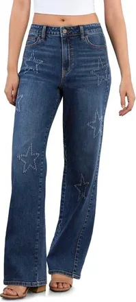 HINT OF BLU Star Bootcut Jeans in Sidewalk Denim at Nordstrom, Size 26