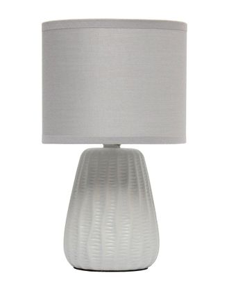 Lalia Home Simple Designs 11.02 Traditional Mini Modern Ceramic Texture Pastel Accent Bedside Table Desk Lamp