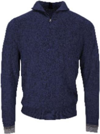 Lords of Harlech Quinn Quarter Zip Merino Wool Sweater in Navy at Nordstrom, Size Xx-Large
