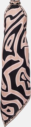 Pucci Labirinto halterneck silk twill midi dress