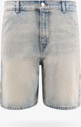 Courr&egrave;ges Denim bermuda shorts with embroidered logo - COURREGES - gender_Man