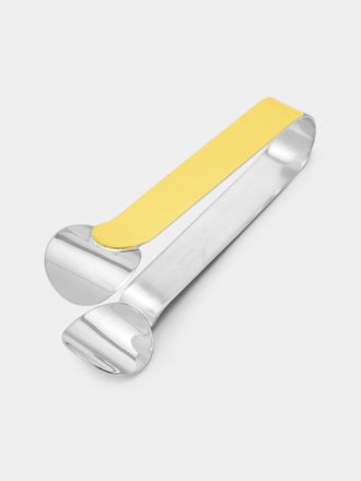Zanetto Velvet Enameled Silver-Plated Ice Tongs