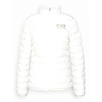 Emporio Armani Winter Jackets, female, White, Size: XS Giubbotto