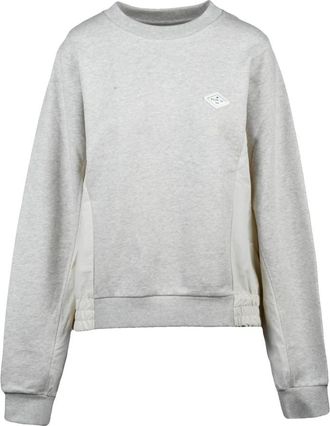 Replay Felpa - Dames - Sweatshirts - Grijs - M - Katoen - Hoodies & sweatvesten