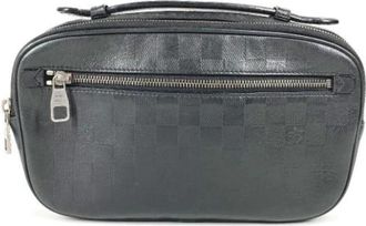 Louis Vuitton Pre-owned N41288 Handtas - Dames - Vintage Heuptassen - Zwart - ONE Size - Leer - Vintage