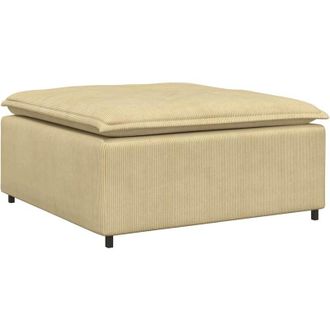 vidaXL Modulo Poggiapiedi Divano Modulare Verde Grigio 100x100x48 cm - Vidaxl