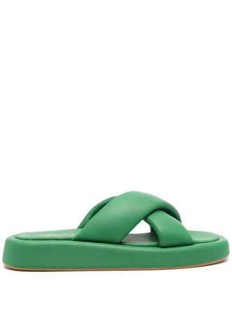 VAMSKO Pillow leather sandals - Green