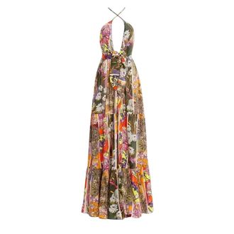 Agua Bendita Bloemige Fairy Jurk - Dames - Zomerkleedjes - Groen - L - Kleedjes