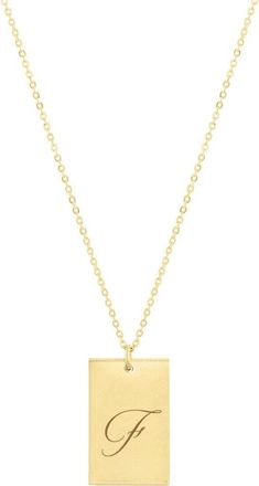 Set & Stones Stella Initial Pendant Necklace in Gold/f at Nordstrom