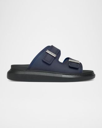 Alexander McQueen Men & apos;s Rubber Double-Buckle Sandals