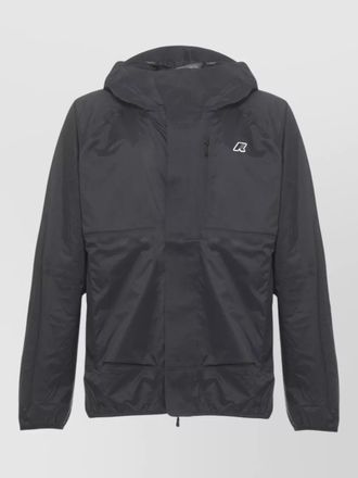 K-Way hooded waterproof jacket lightweight long sleeves