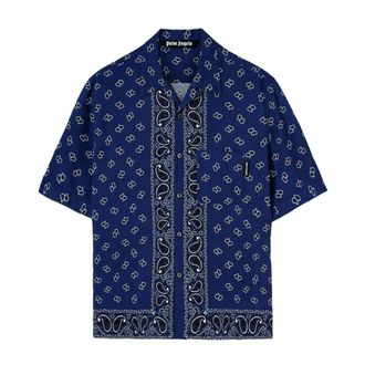 Palm Angels Camicia a maniche corte con stampa Paisley - - Shirts - Uomo - Multicolore - M