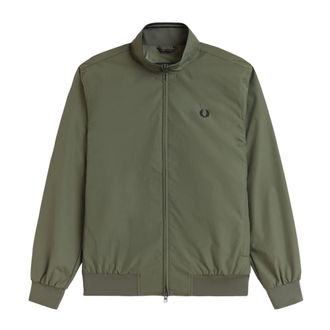 Fred Perry Heren, Jassen, Groen, Maat: L Nylon