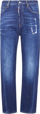 Dsquared2 Straight Jeans - Heren - Regular Fit Jeans - Blauw - M - Jeans