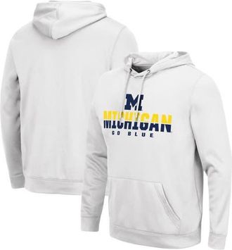 Colosseum Mens Colosseum White Michigan Wolverines Lantern Pullover Hoodie at Nordstrom, Size Xx-Large