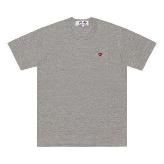 Comme Des Gar&ccedil;ons (WMNS) COMME des GARCONS PLAY FW25 PLAY Small Heart T-Shirt Grey AZ-T305-051-1