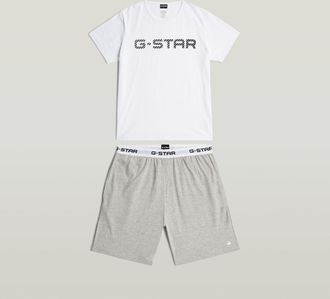 G-Star Tee en Short Pyjama Set - Meerkleurig - Heren