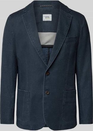 Camel Active Regular Fit Sakko aus Baumwoll-Leinen-Mix in Marine, Gr&ouml;&szlig;e 25