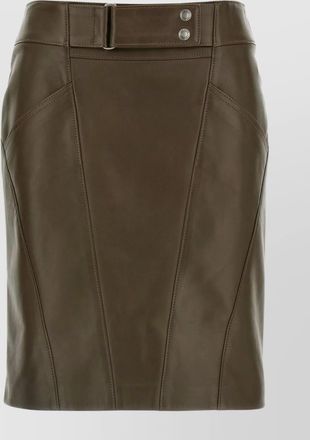 Tom Ford buttoned front panel stitching skirt