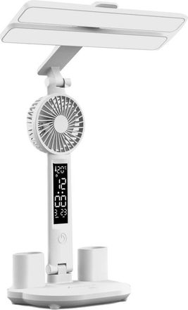 OEM L&aacute;mpara De Escritorio Con Reloj, L&aacute;mpara De Estudio Recargable, Luz Nocturna Multifuncional, L&aacute;mpara De Estudio