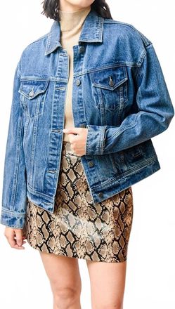 Walter Baker Shawna Denim Jacket In Dark Wash