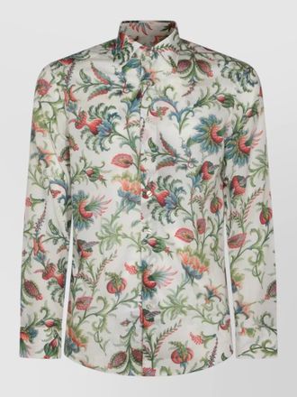 Etro casual shirt button down collar floral pattern