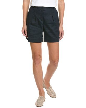 Brooks Brothers Pleated Linen-Blend Short