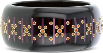 Mark Davis Bracciale in oro giallo 18 carati con bachelite - Nero