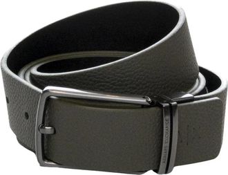 A|X Armani Exchange Xm 002836 Af 24982 Riem - Heren - Riemen - Grijs - ONE Size - Leer - Accessoires
