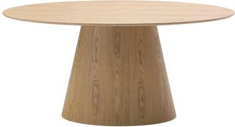 VENTE-UNIQUE.COM Mesa fija efecto madera color natural claro