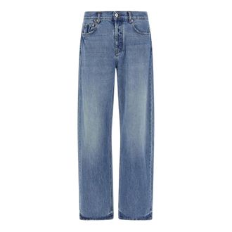 Jacquemus Straight Fit Jeans, male, Blue, W34, Le de N&icirc;mes Droit
